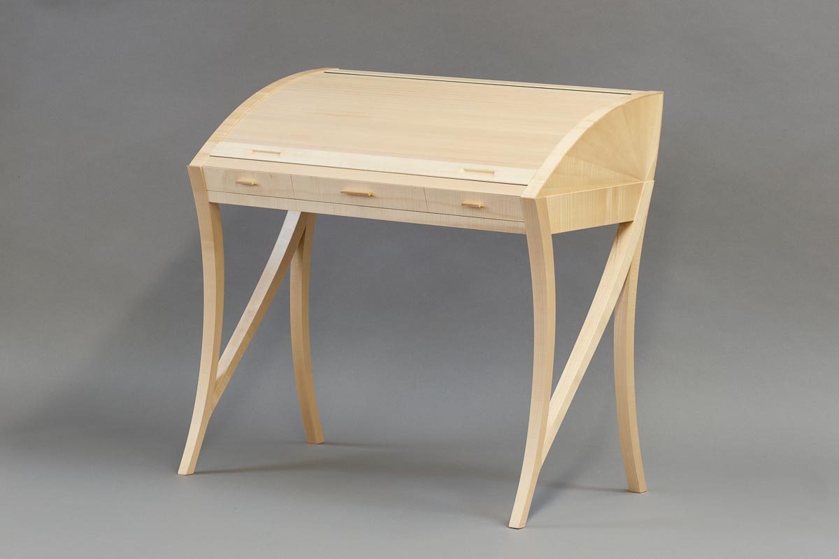 E. Sycamore Tambour Desk